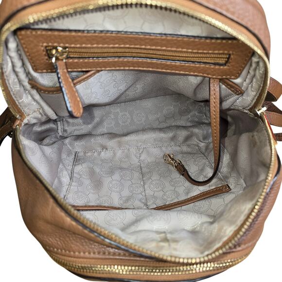 Michael Kors Rhea Medium Womens Girls Fashion Leather Backpack Bag Luggage - Picture 9 of 11